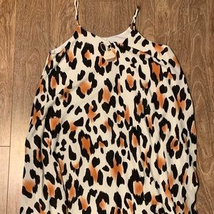 Pinkblush maternity cheetah print dress